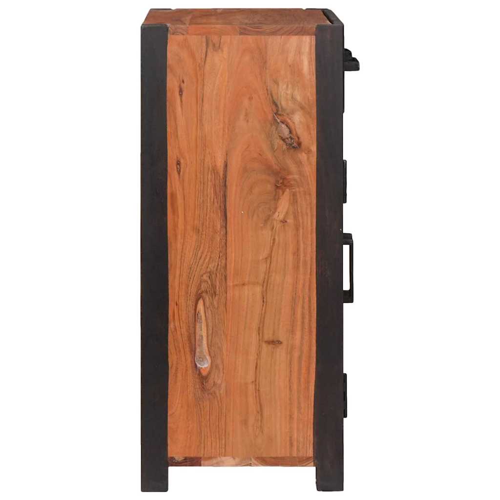 Buffet 2 pcs Castanho 110 x 30 x 75 cm Madeira de acácia maciça