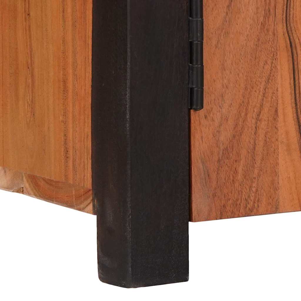 Buffet 3 pcs Castanho 165 x 30 x 75 cm Madeira de acácia maciça