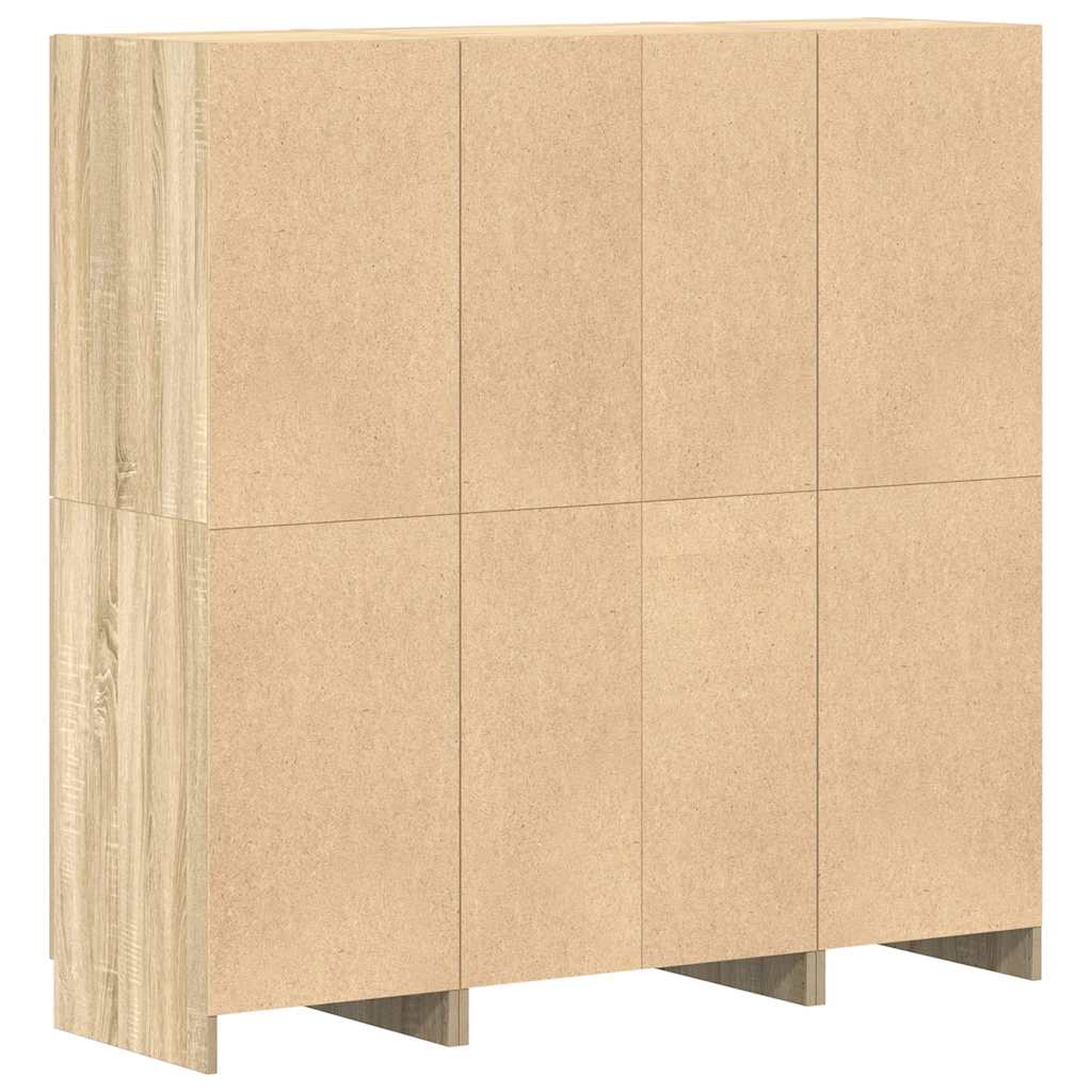 Conj. móveis de cozinha 3 pcs deriv. de madeira carvalho sonoma