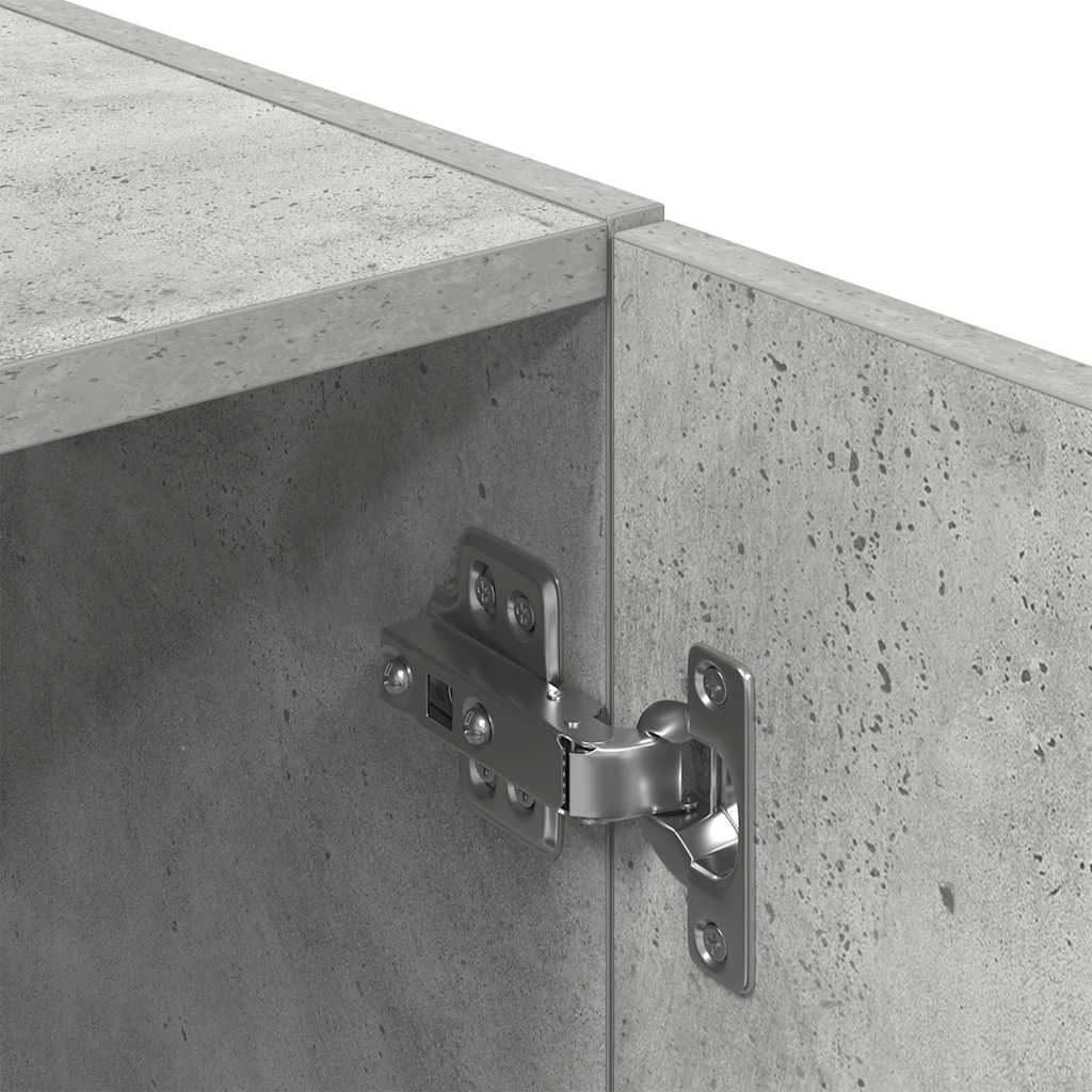 3 pcs armário de cozinha conjunto deriv. madeira cinza cimento