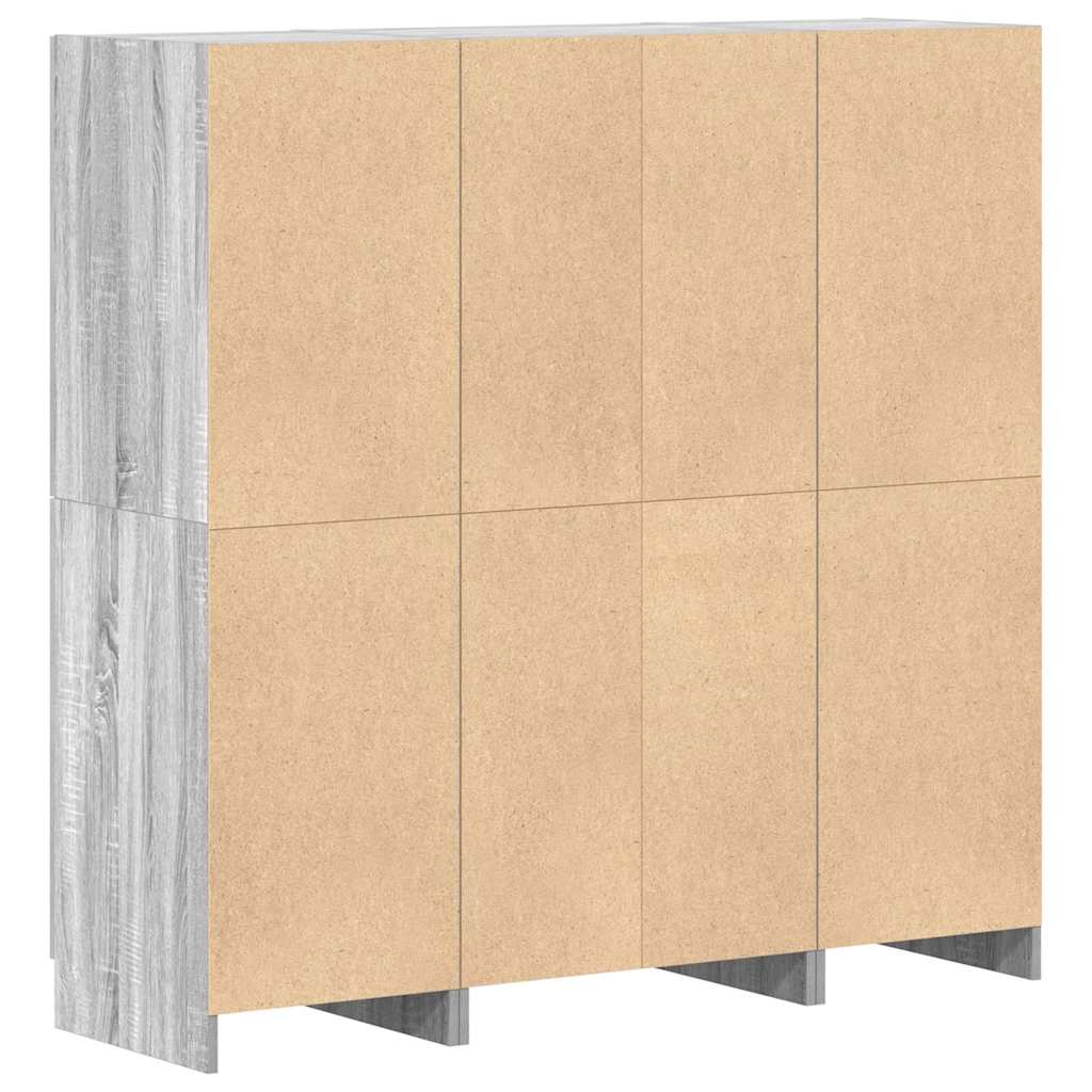 3 pcs armário de cozinha conjunto deriv. madeira cinza sonoma