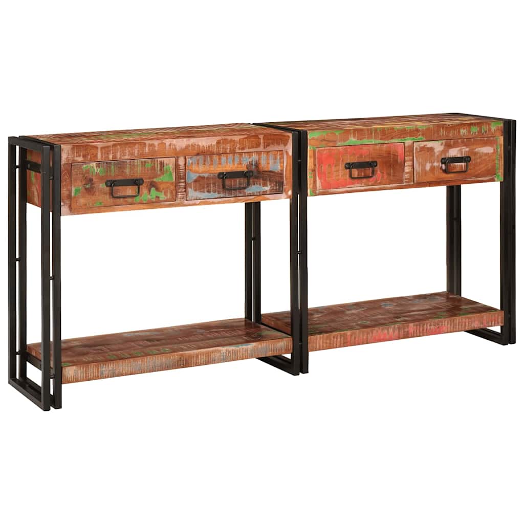 Conjunto de Mesas de Console com gaveta Outros 2 pcs Multicolor