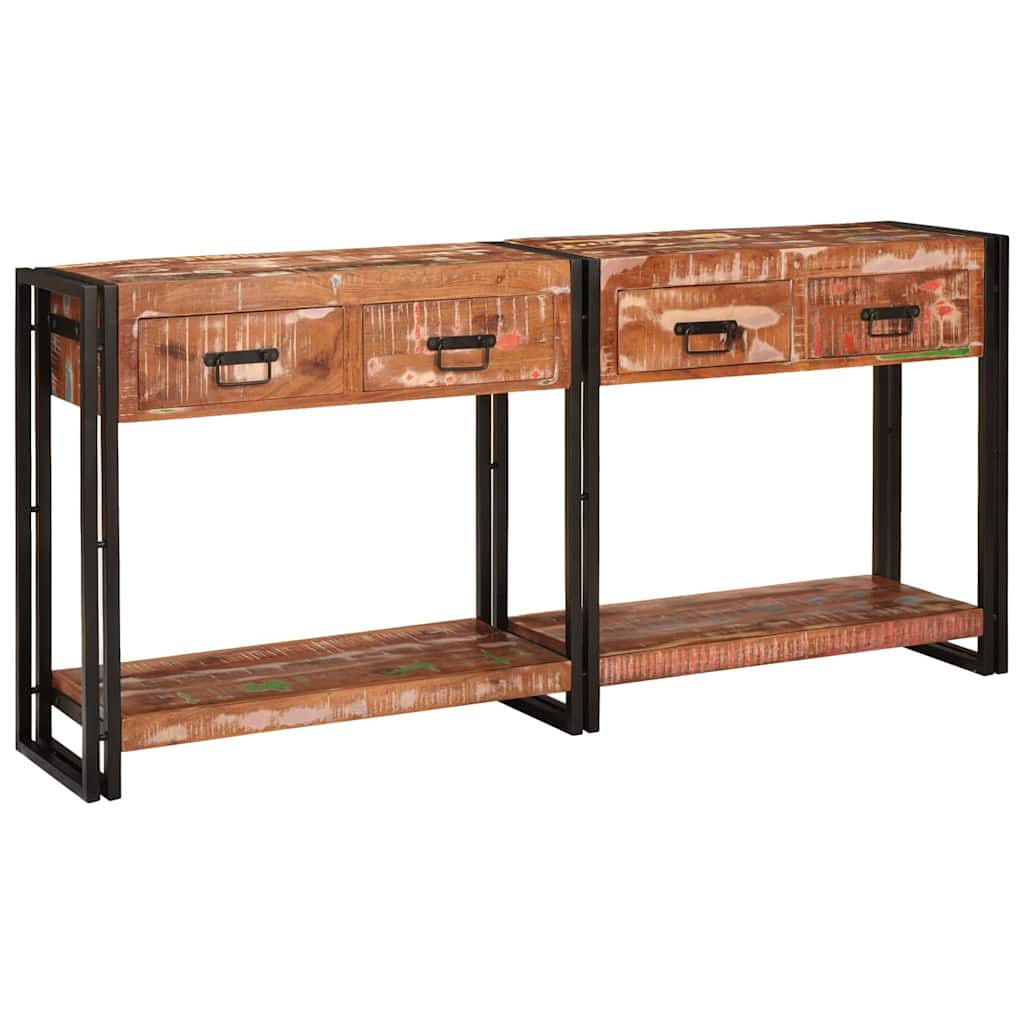 Conjunto de Mesas de Console com gaveta Outros 2 pcs Multicolor