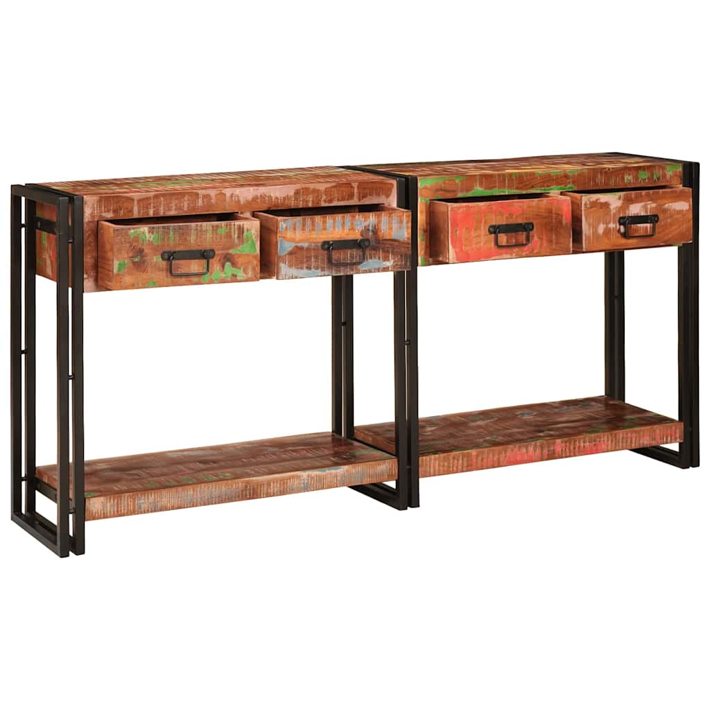 Conjunto de Mesas de Console com gaveta Outros 2 pcs Multicolor