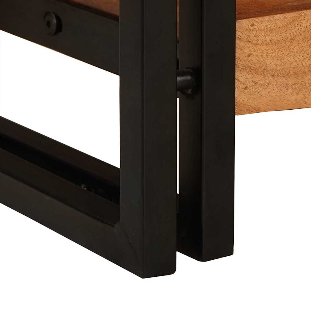 Mesas consola Outros 2 pcs Castanho Madeira de acácia maciça