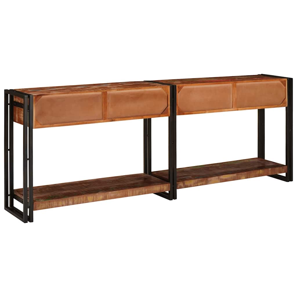 Mesas consola Outros 2 pcs Multicolor Madeira recuperada maciça