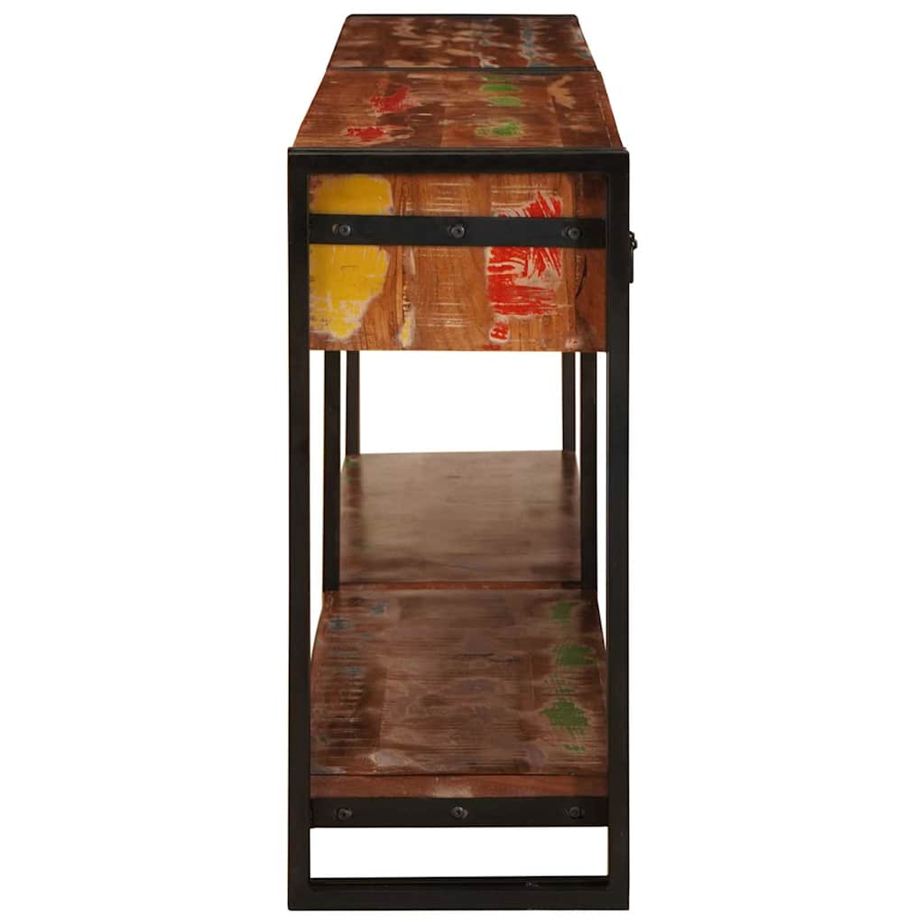 Mesas consola Outros 2 pcs Multicolor Madeira recuperada maciça