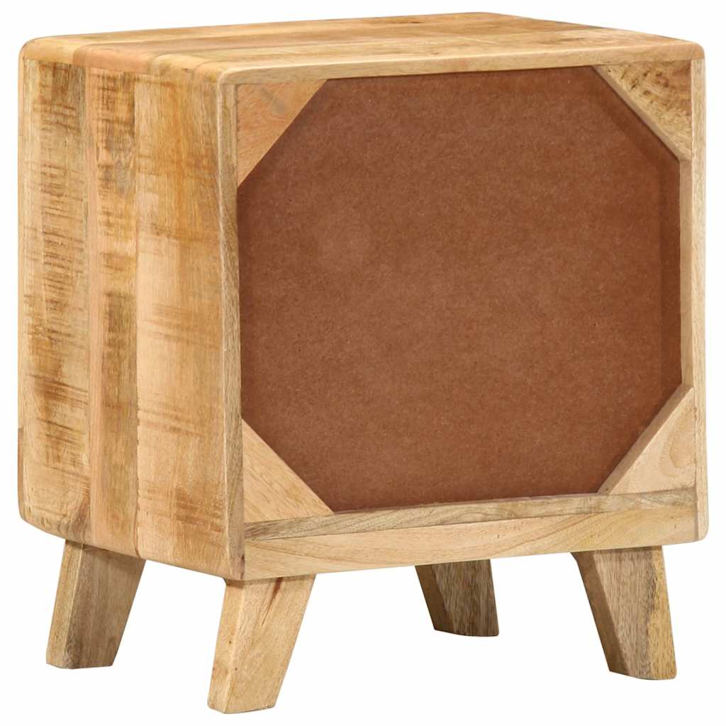 Mesa de cabeceira 40x32x46cm madeira de mangueira áspera maciça