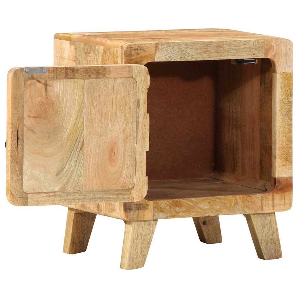 Mesa de cabeceira 40x32x46cm madeira de mangueira áspera maciça