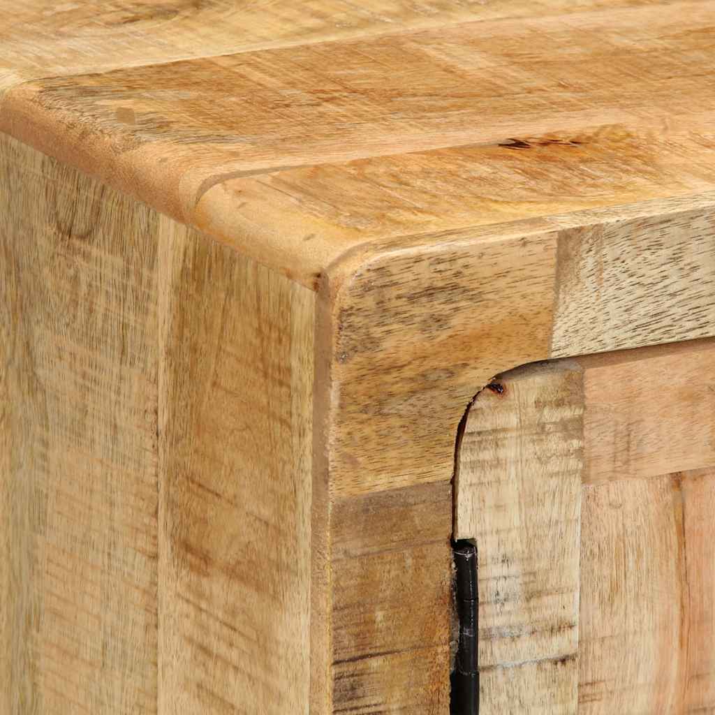 Mesa de cabeceira 40x32x46cm madeira de mangueira áspera maciça
