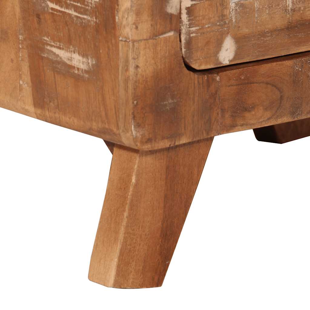 Mesa de cabeceira 40x32x46 cm madeira recuperada maciça