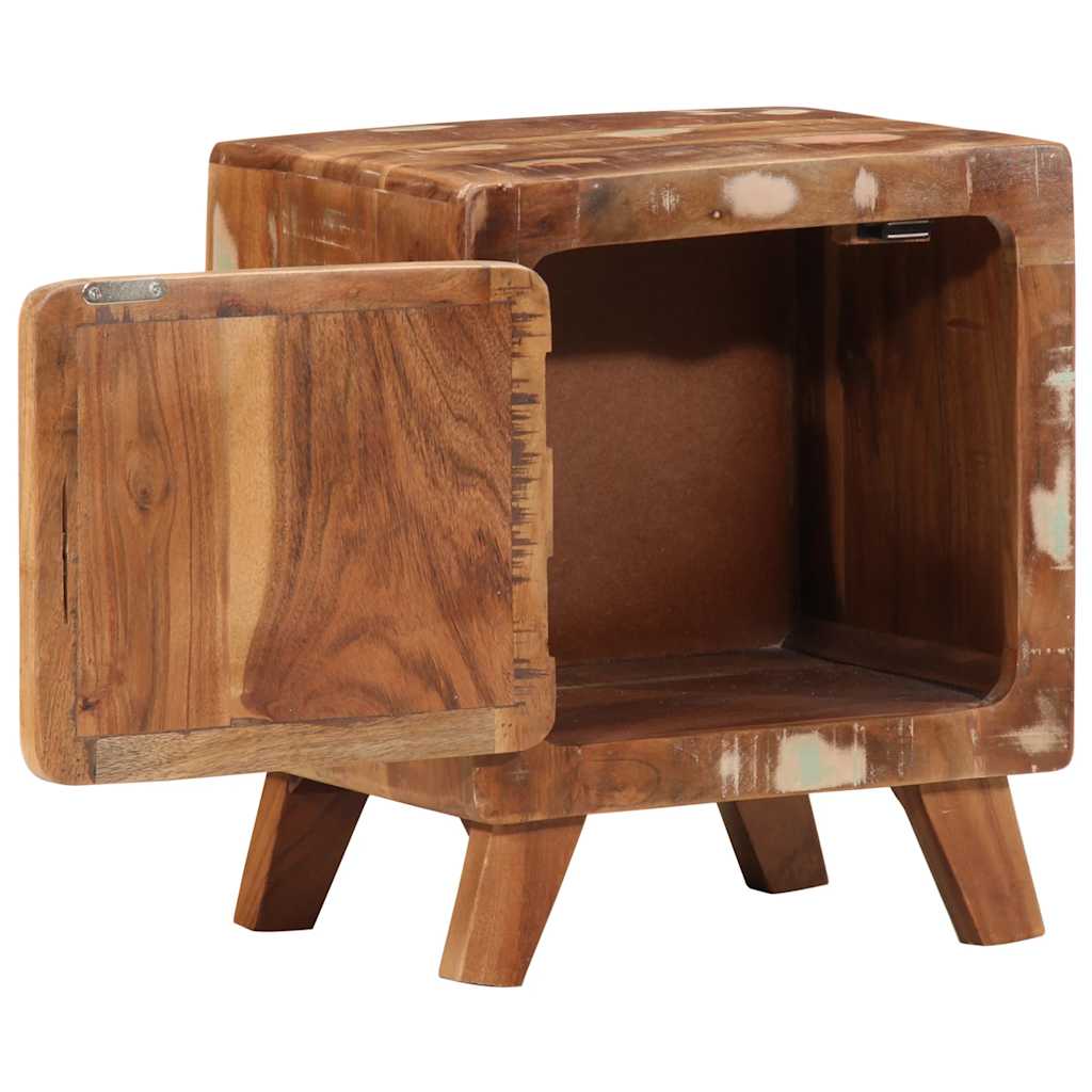 Mesas de cabeceira 2 pcs 40x32x46 cm madeira recuperada maciça