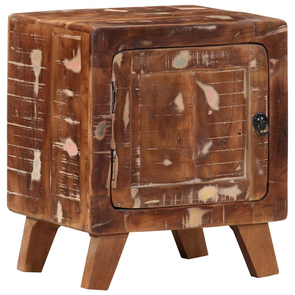 Mesas de cabeceira 2 pcs 40x32x46 cm madeira recuperada maciça