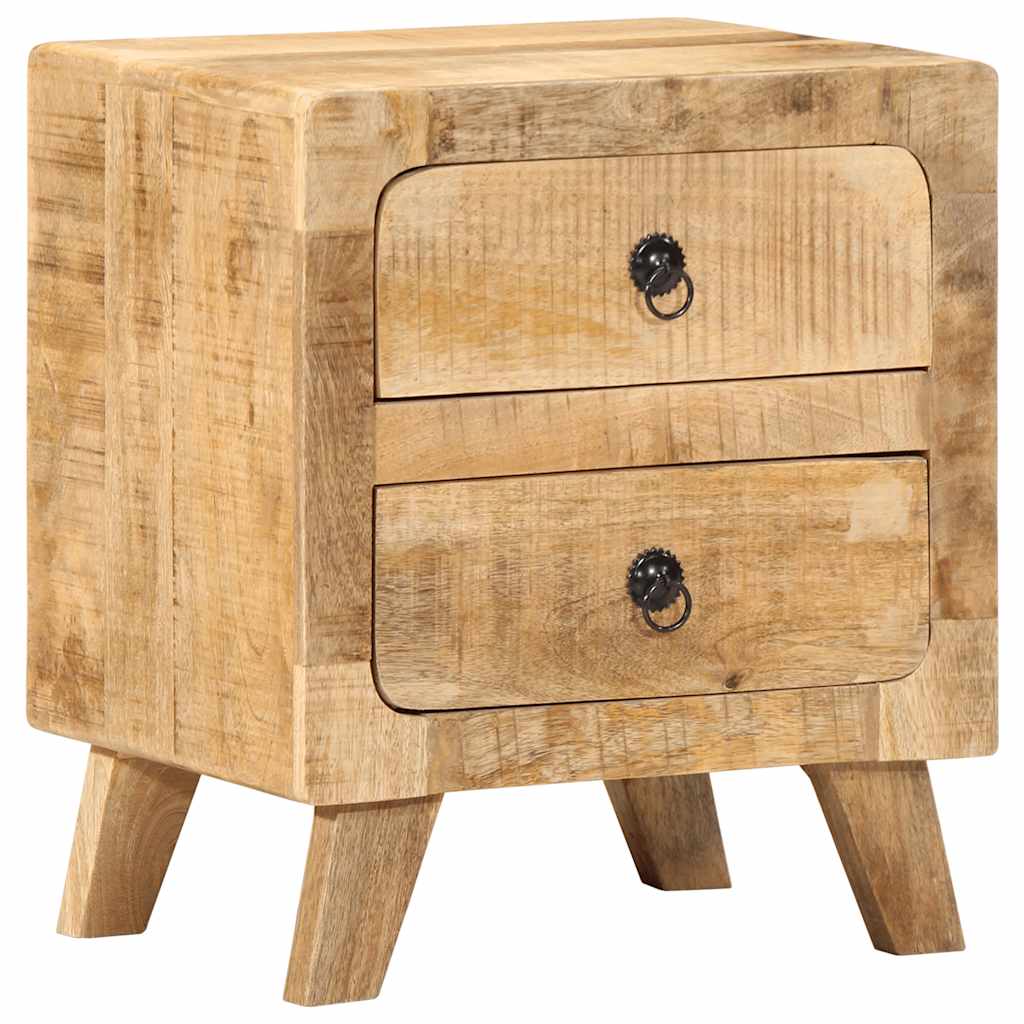 Mesa de cabeceira 40x32x46cm madeira de mangueira áspera maciça