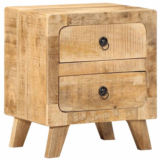 Mesa de cabeceira 40x32x46cm madeira de mangueira áspera maciça