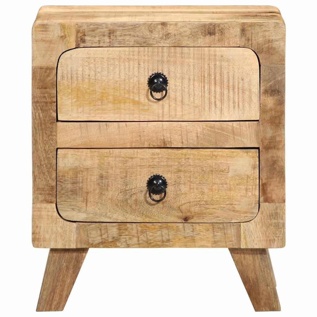 Mesa de cabeceira 40x32x46cm madeira de mangueira áspera maciça