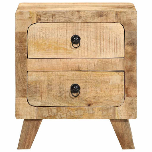 Mesa de cabeceira 40x32x46cm madeira de mangueira áspera maciça