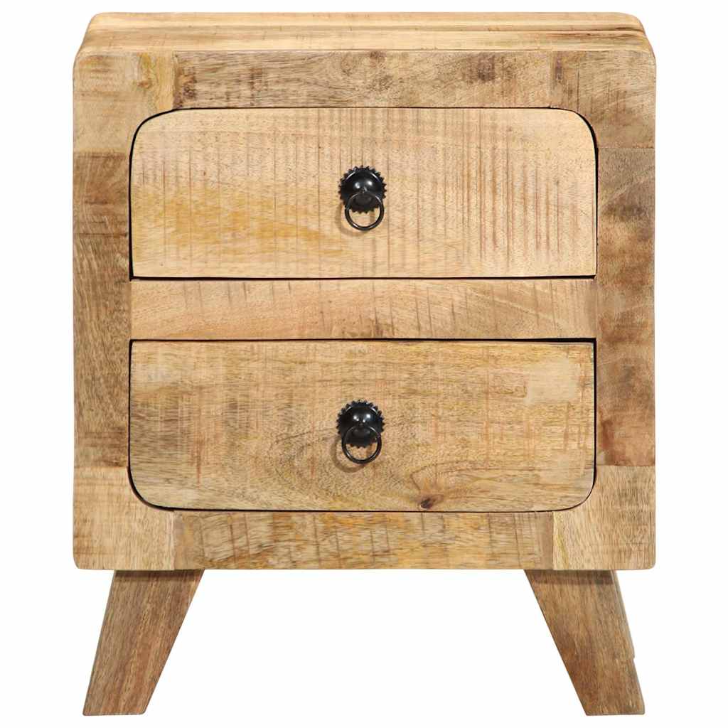 Mesas de cabeceira 2 pcs 40x32x46 cm mangueira áspera maciça