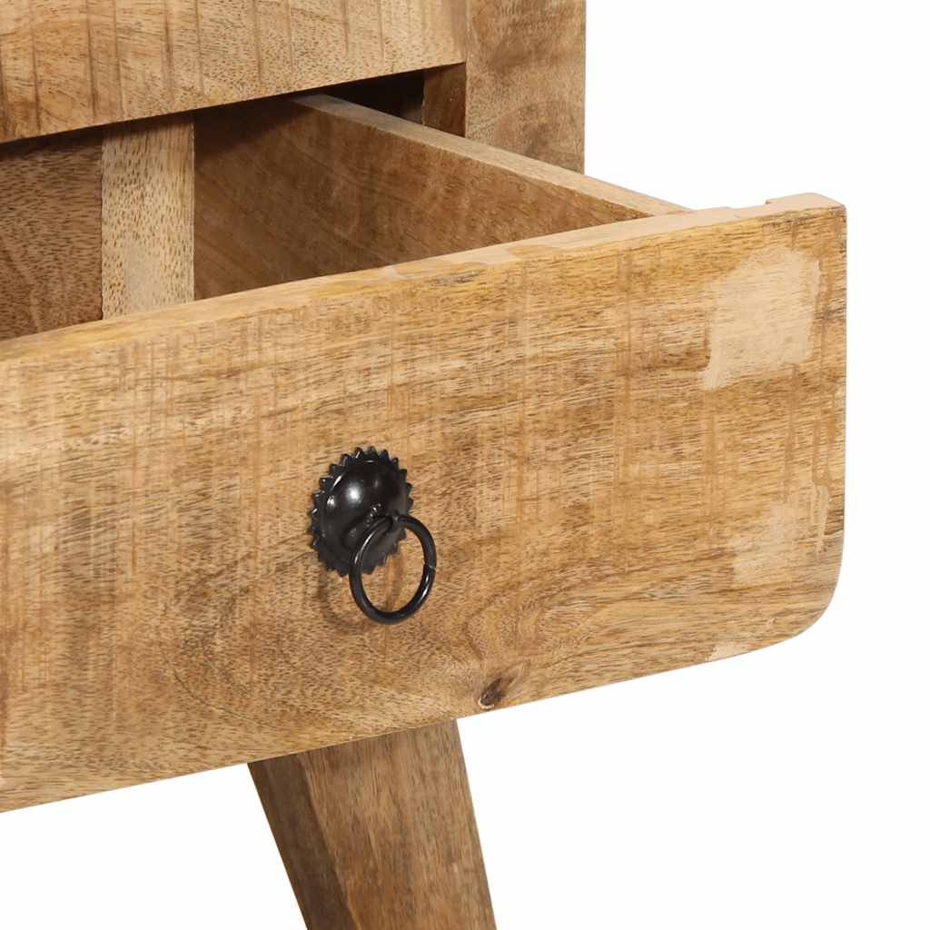 Mesas de cabeceira 2 pcs 40x32x46 cm mangueira áspera maciça
