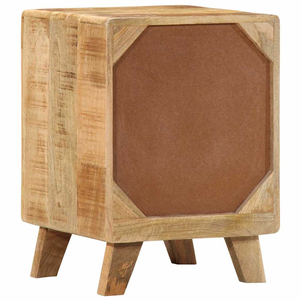 Mesas de cabeceira 2 pcs 37x32x50 cm mangueira áspera maciça