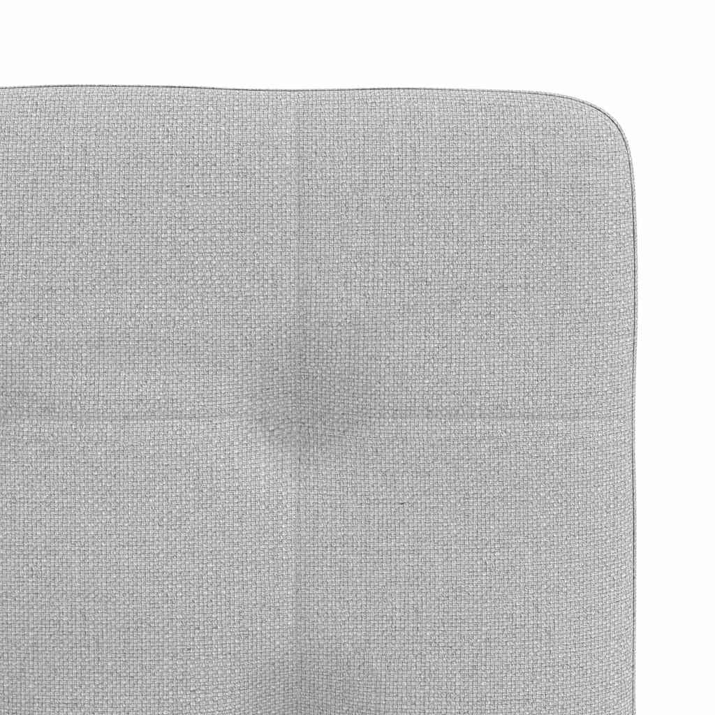 Cadeiras de jantar 2 pcs tecido cinza nuvem
