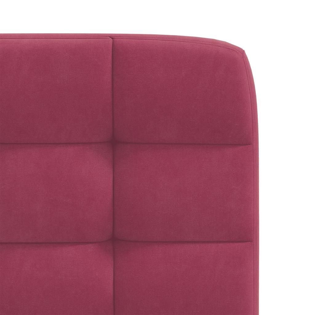 Cadeiras de jantar 2 pcs veludo vermelho tinto