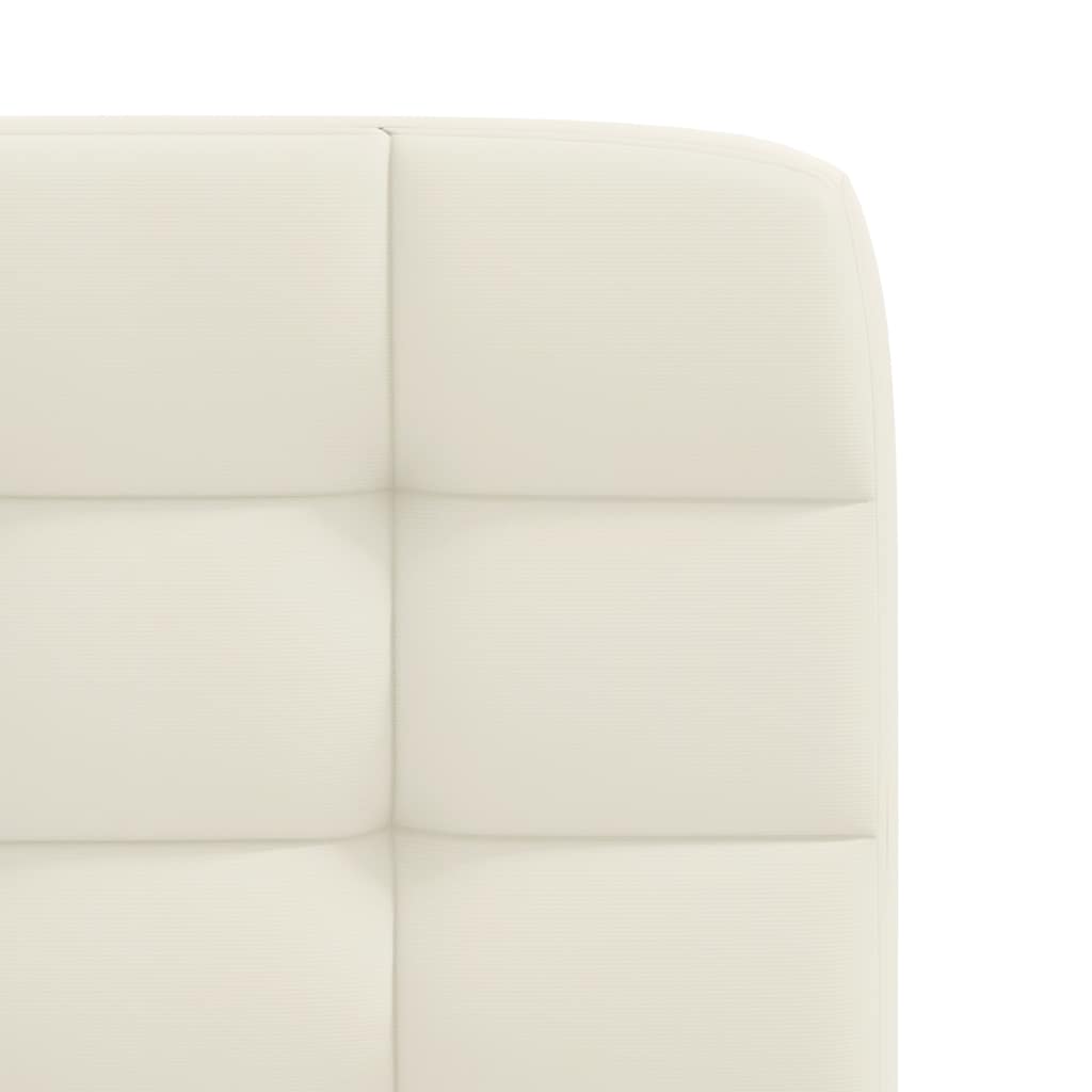 Cadeiras de jantar 2 pcs veludo cor creme