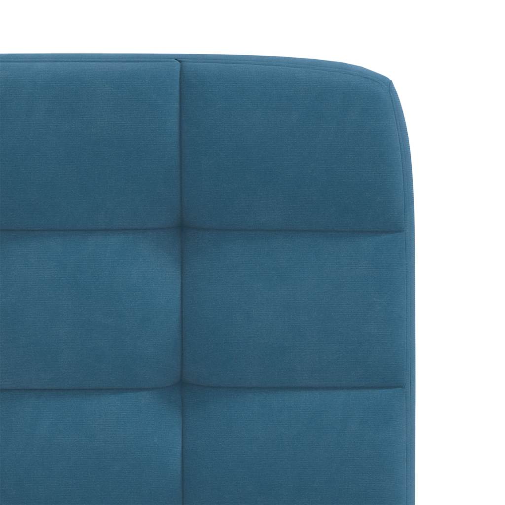 Cadeiras de jantar 2 pcs veludo azul