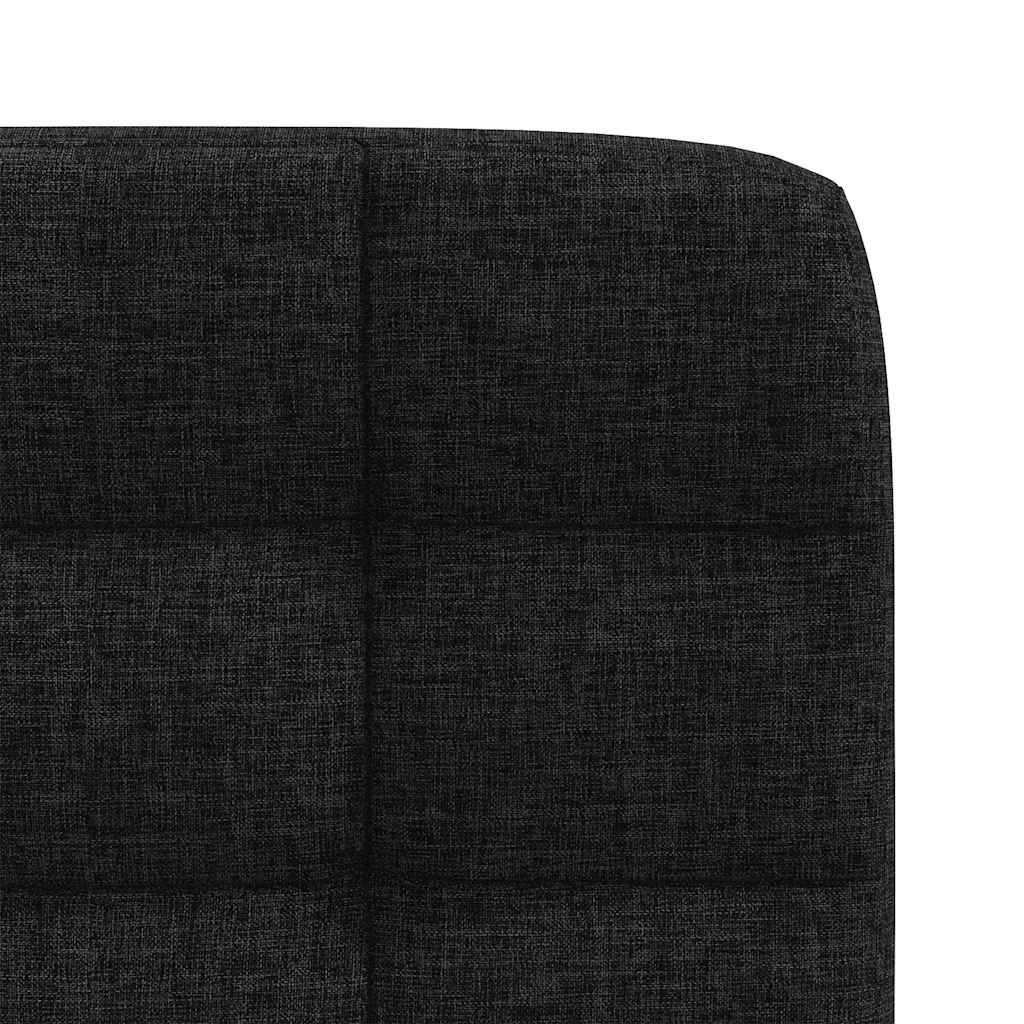 Cadeiras de jantar 2 pcs tecido preto