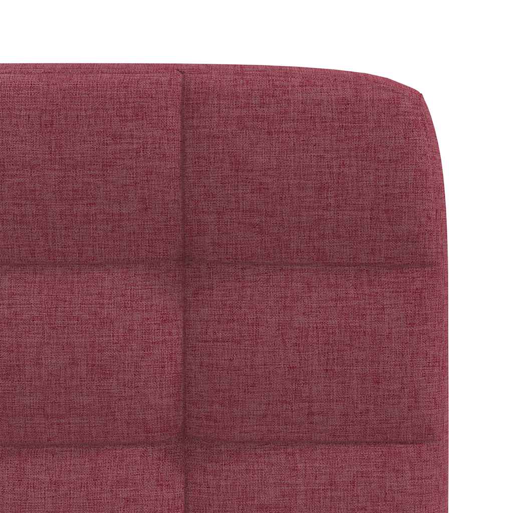 Cadeiras de jantar 2 pcs tecido vermelho tinto