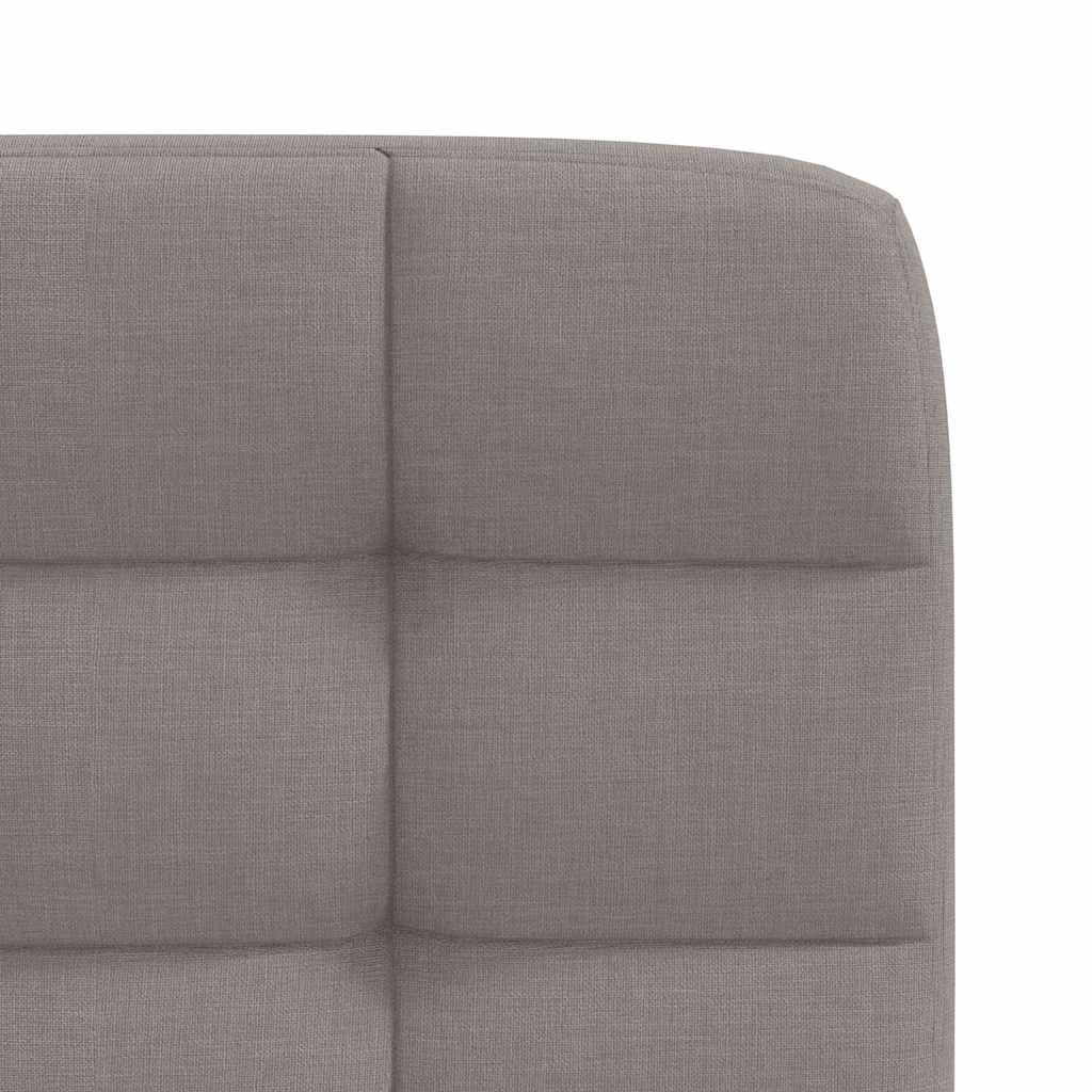 Cadeiras de jantar 2 pcs tecido cinzento-acastanhado