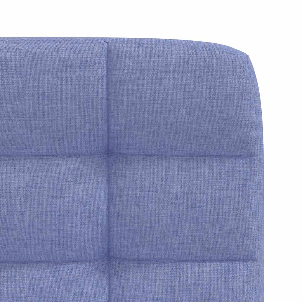 Cadeiras de jantar 2 pcs Jeans Tecido Azul