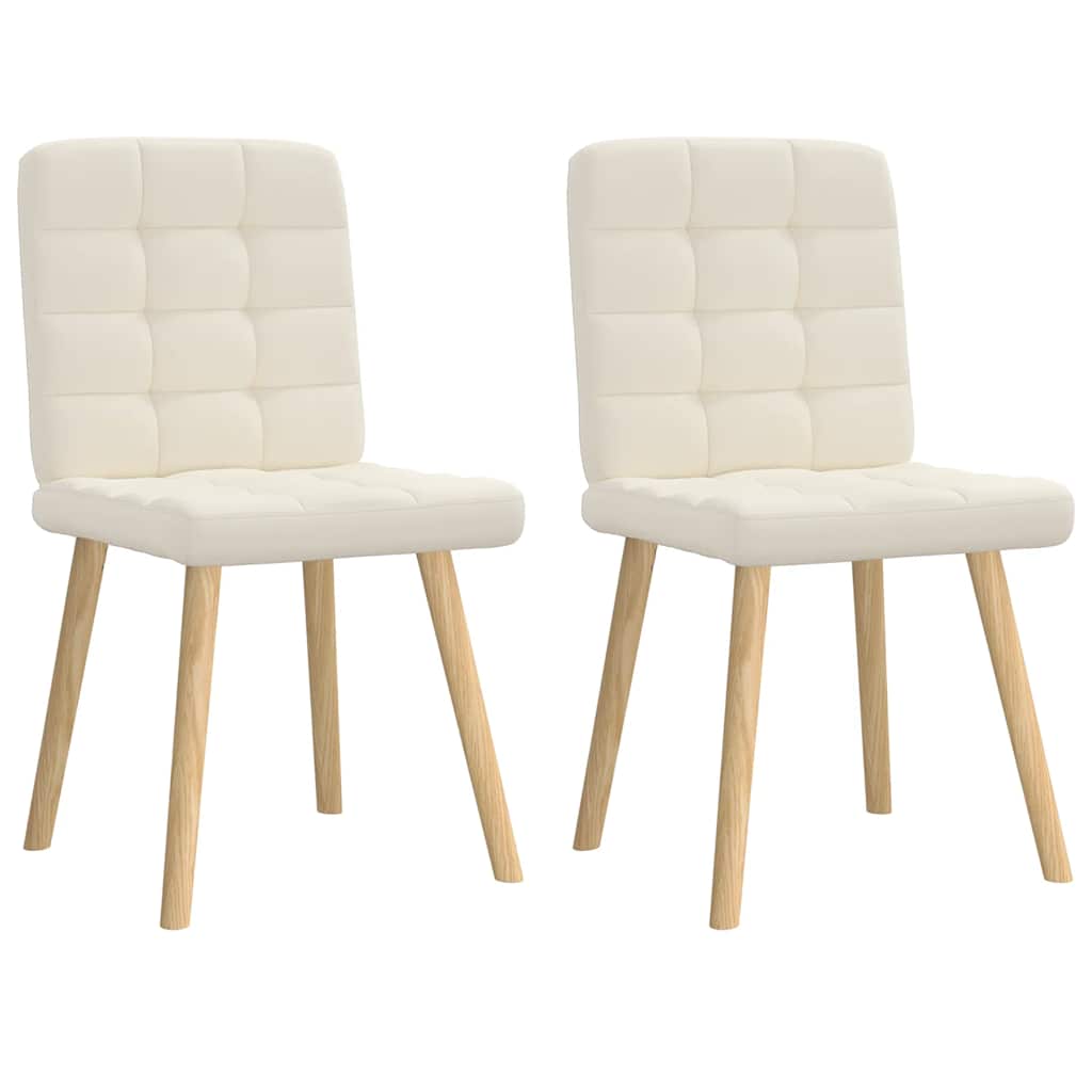 Cadeiras de jantar 2 pcs linho