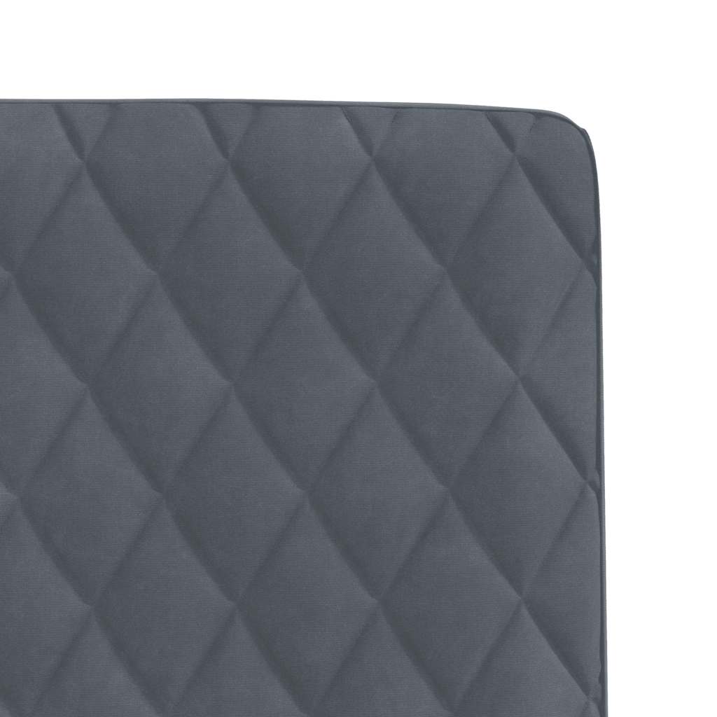 Cadeiras de jantar 2 pcs veludo cinzento-escuro