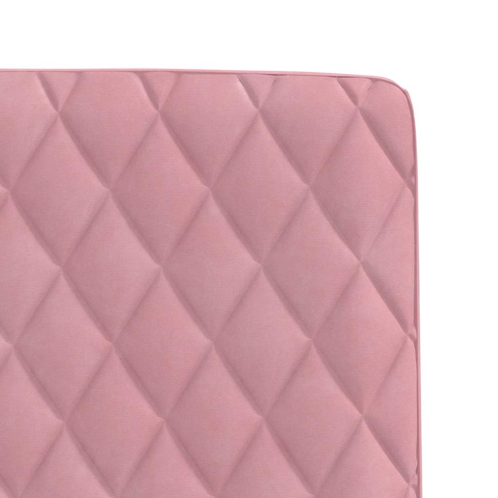 Cadeiras de jantar 2 pcs veludo rosa