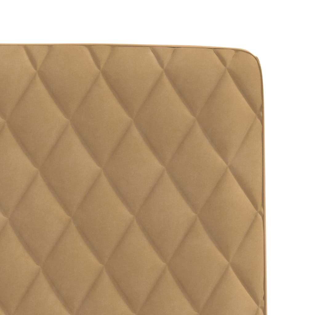 Cadeiras de jantar 2 pcs veludo castanho