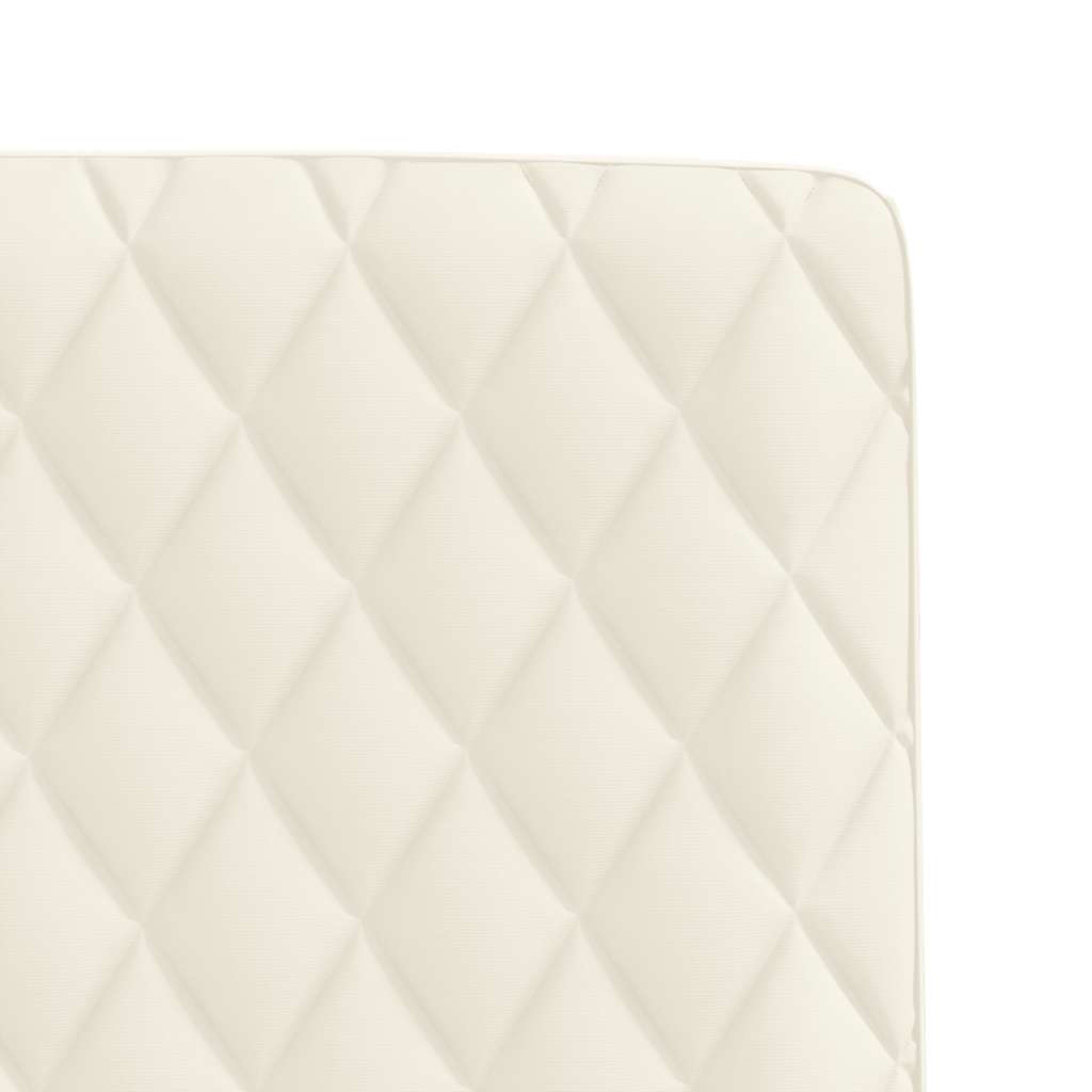 Cadeiras de jantar 2 pcs veludo cor creme