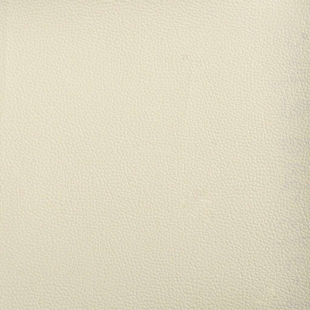 Cadeiras de jantar 2 pcs couro artificial cor creme