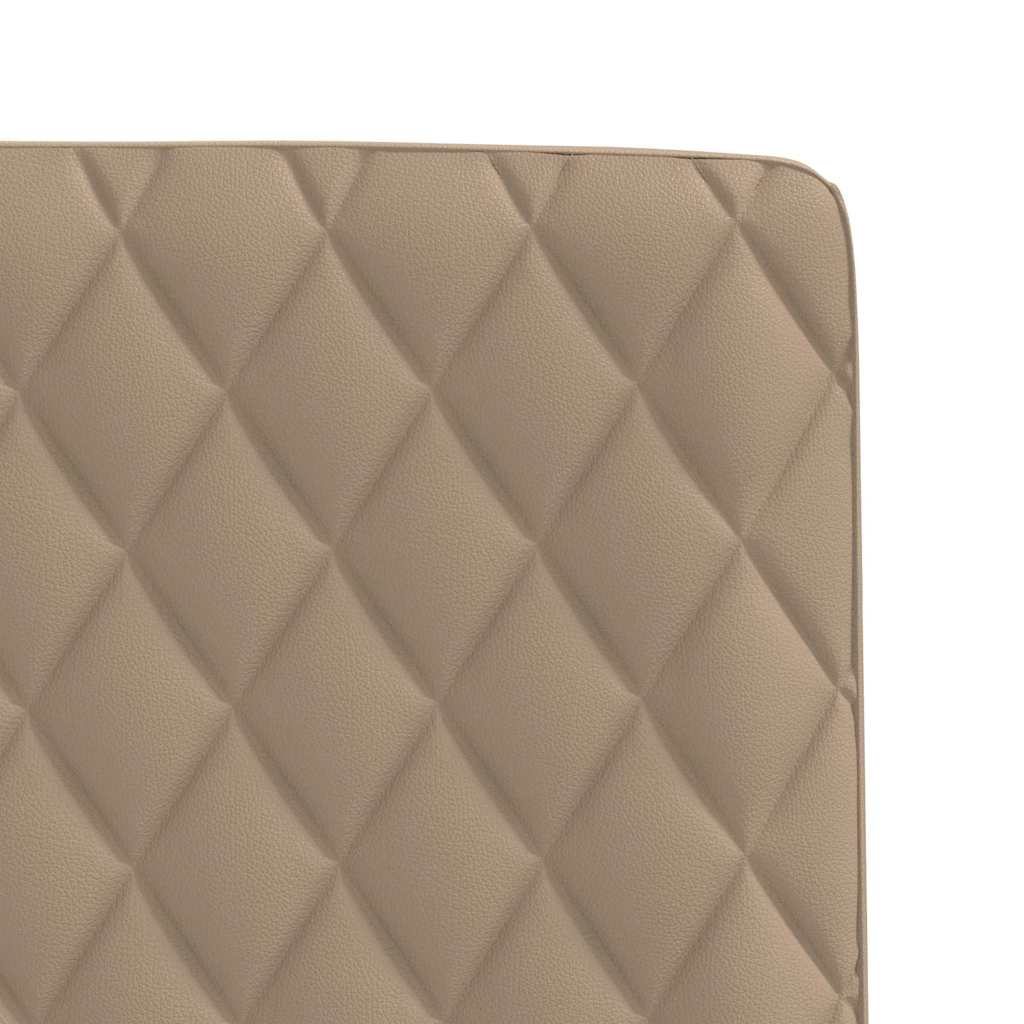 Cadeiras de jantar 2 pcs couro artificial cappuccino