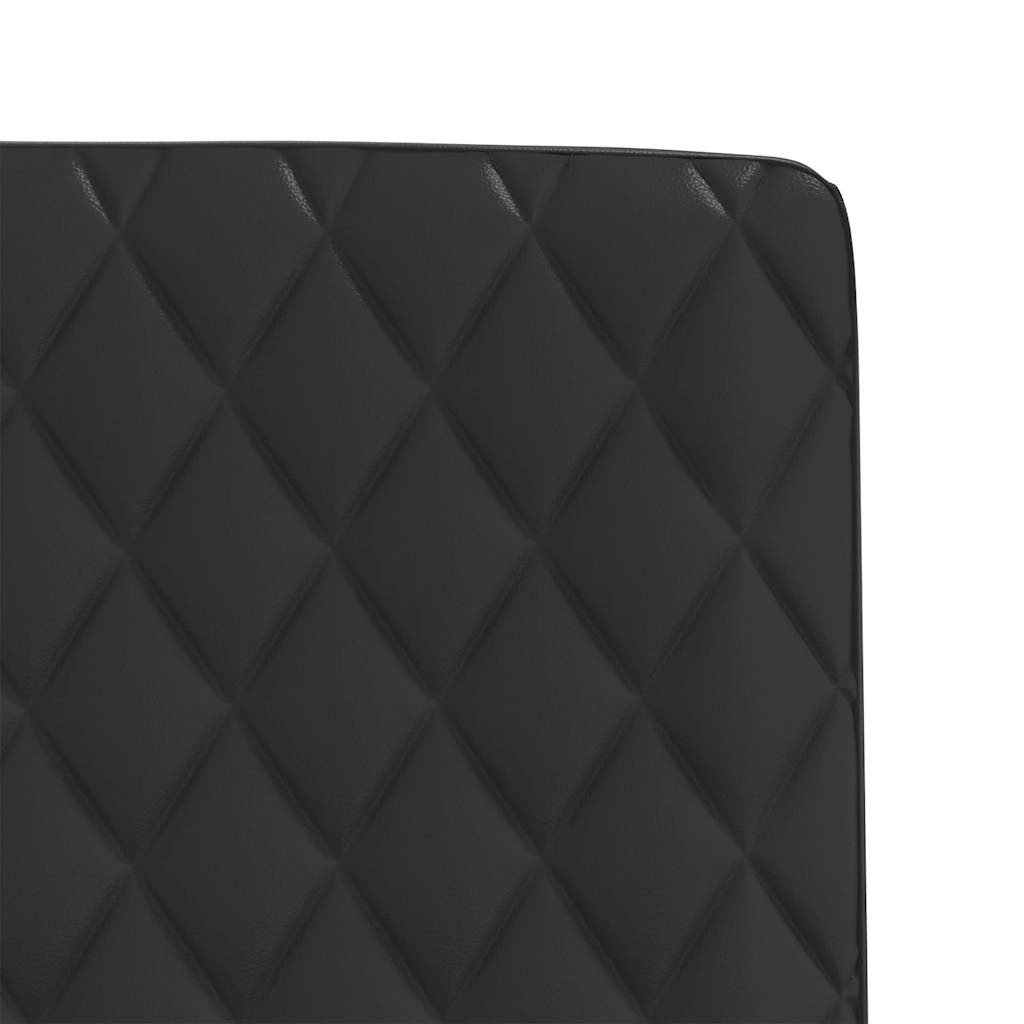 Cadeiras de jantar 2 pcs couro artificial preto