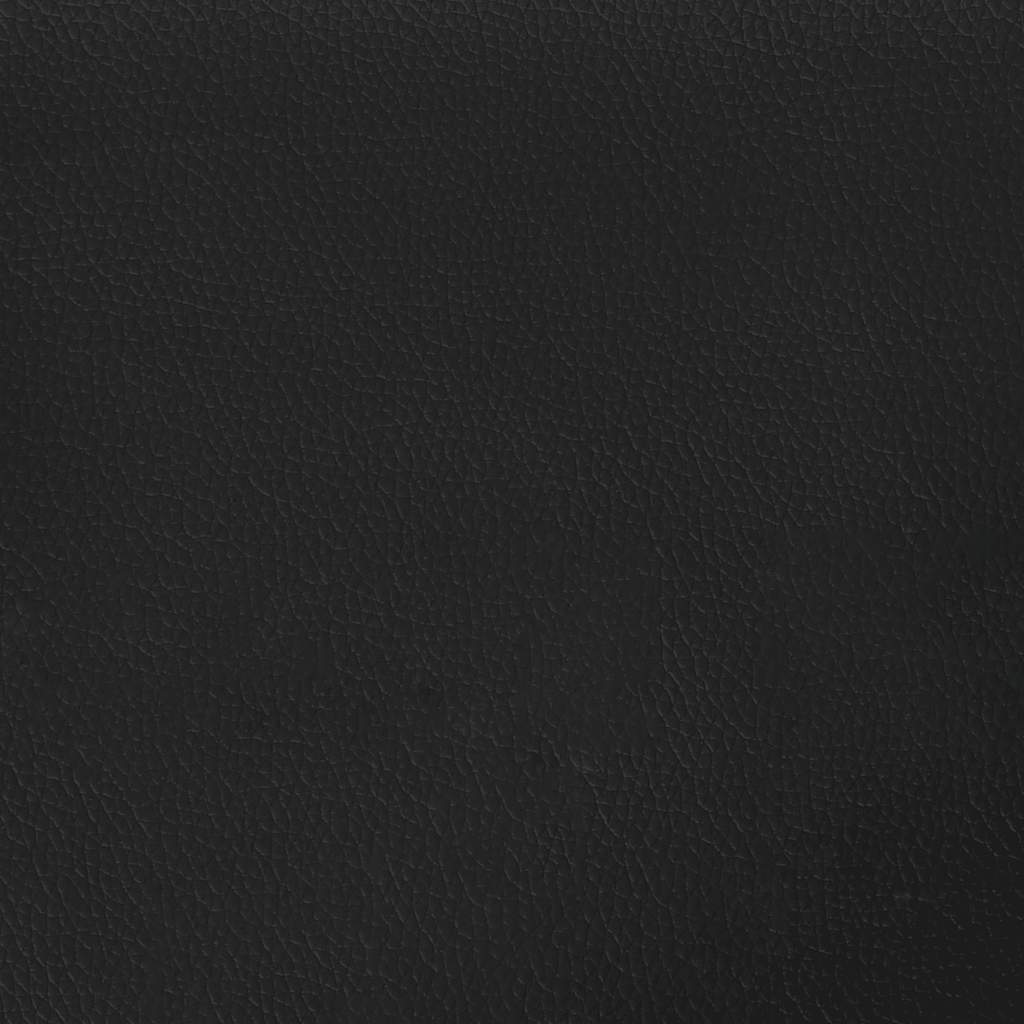 Cadeiras de jantar 2 pcs couro artificial preto