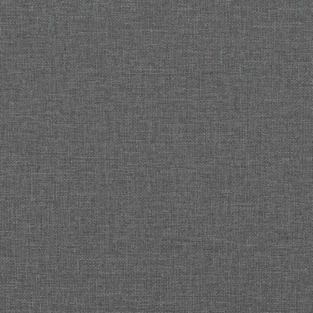 Cadeiras de jantar 2 pcs tecido cinzento-escuro