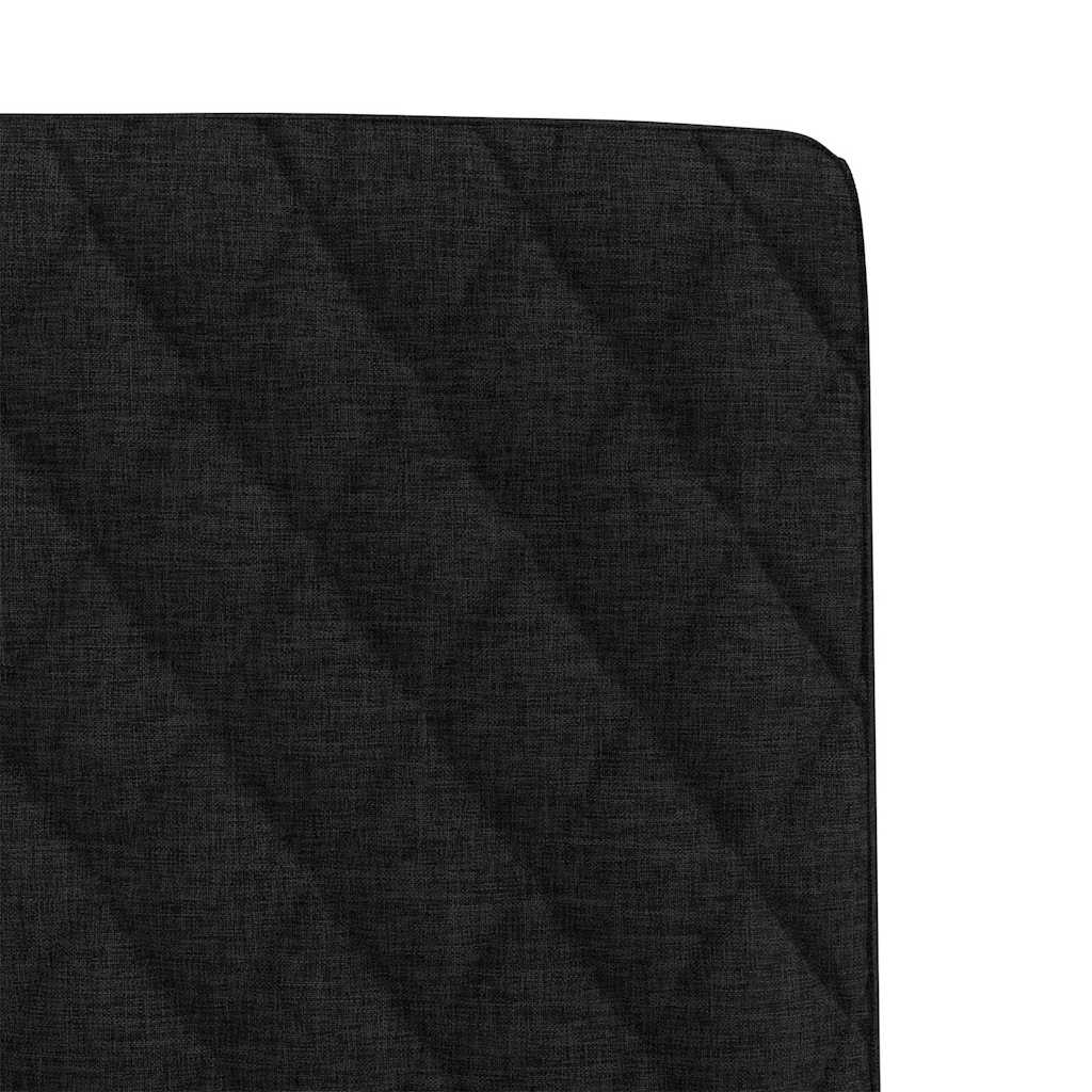 Cadeiras de jantar 2 pcs tecido preto