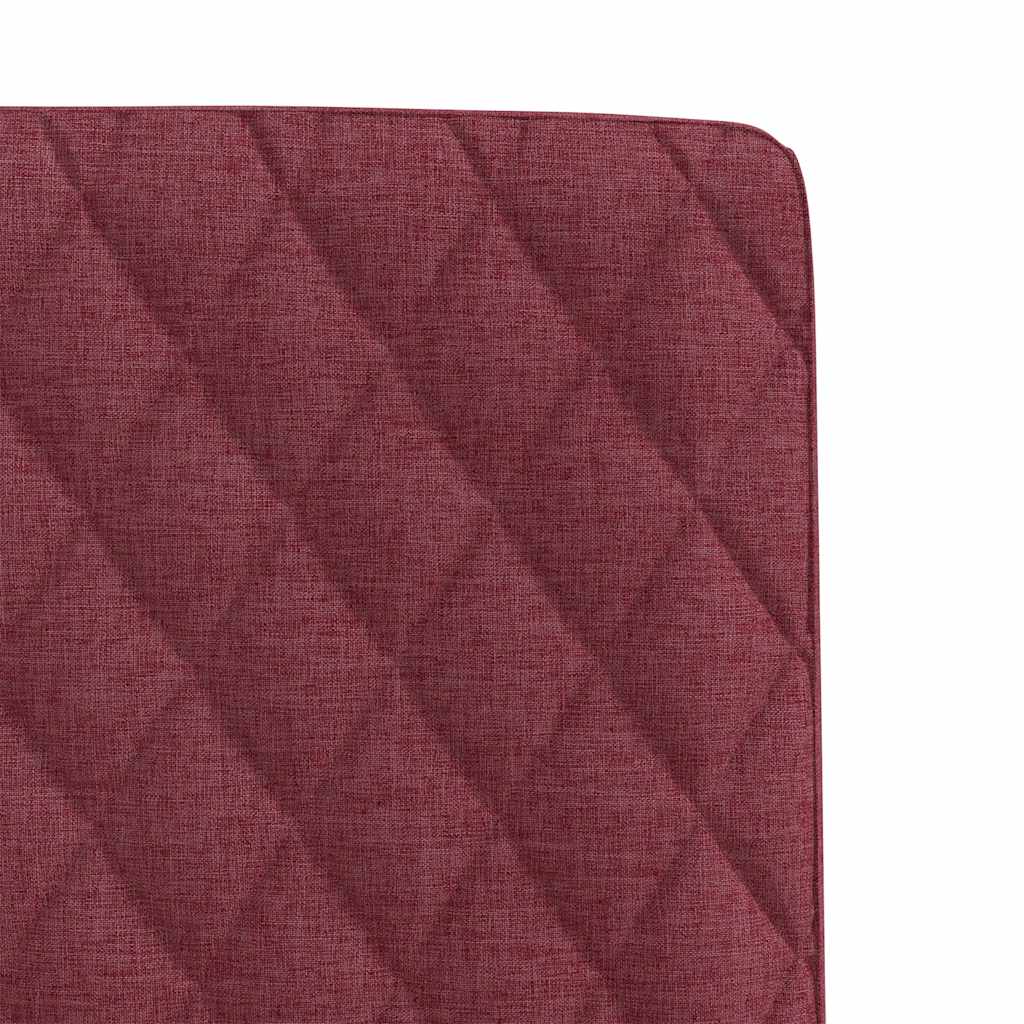 Cadeiras de jantar 2 pcs tecido vermelho tinto