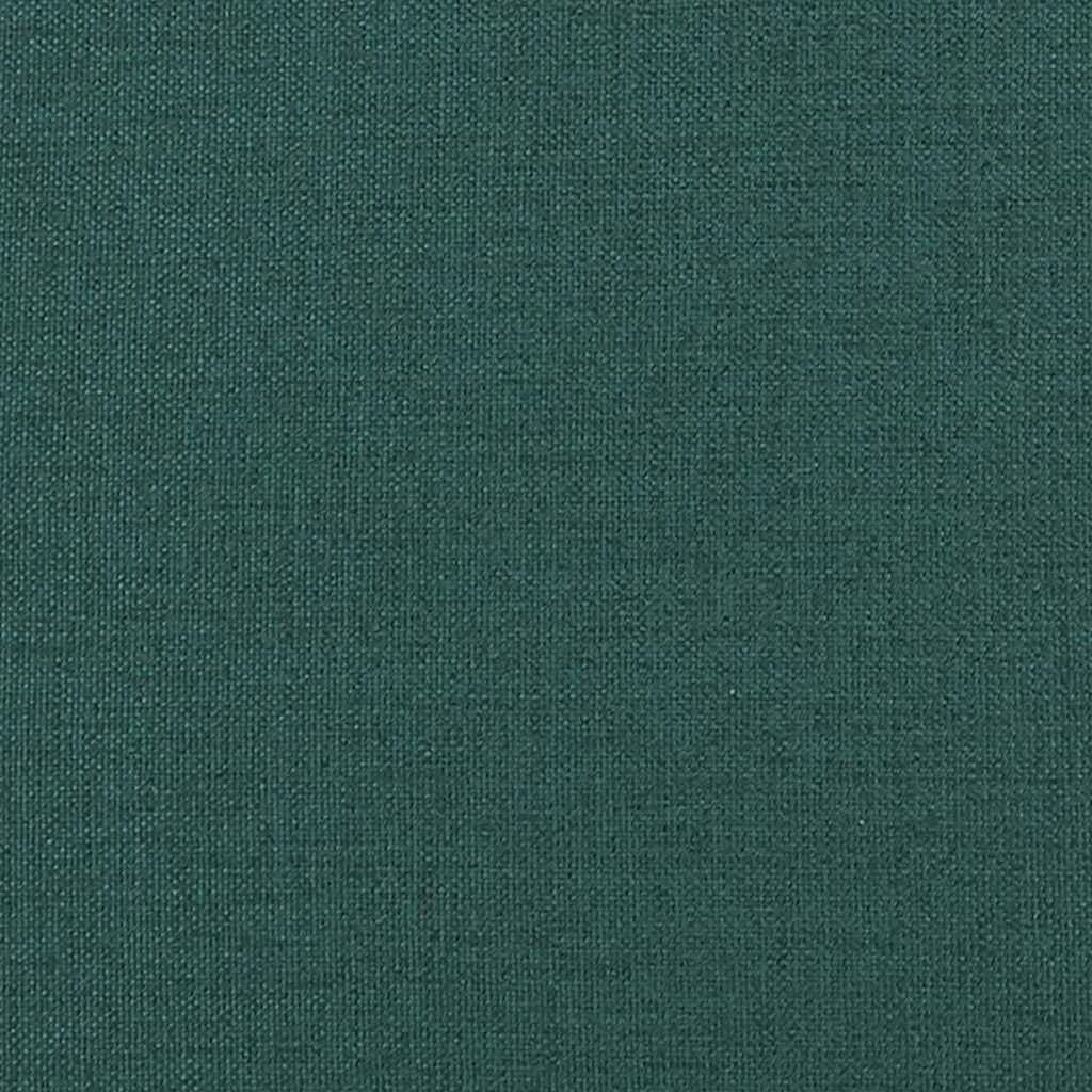Cadeiras de jantar 2 pcs tecido verde-escuro