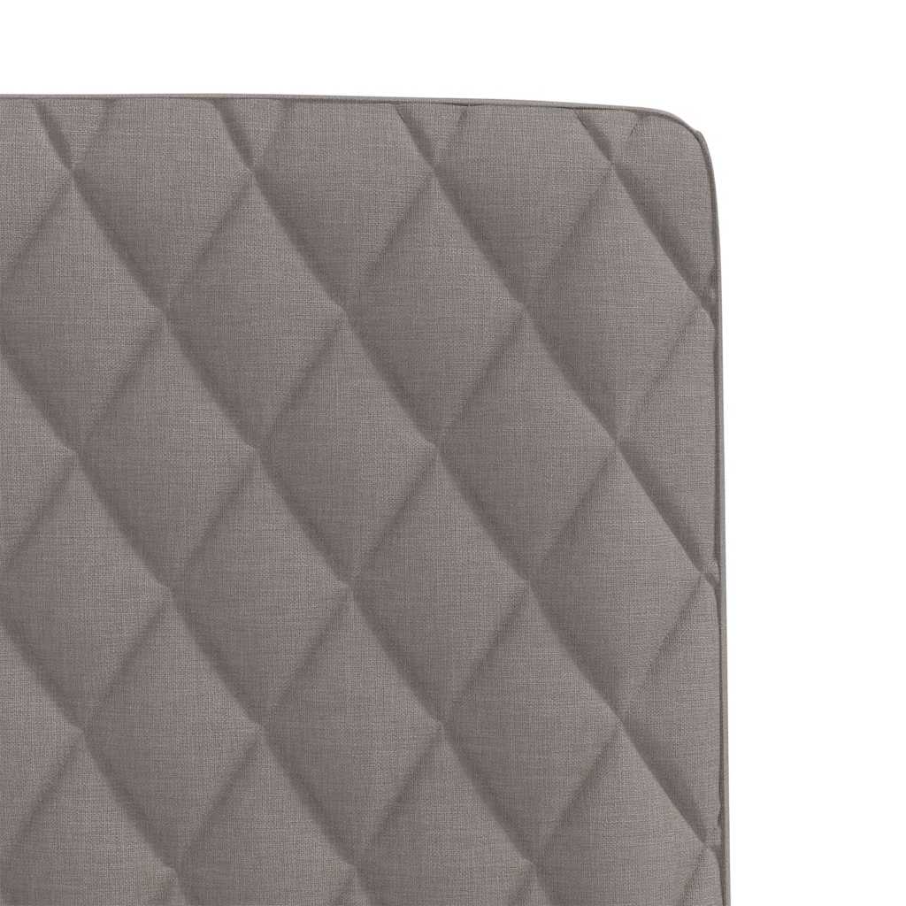 Cadeiras de jantar 2 pcs tecido cinzento-acastanhado