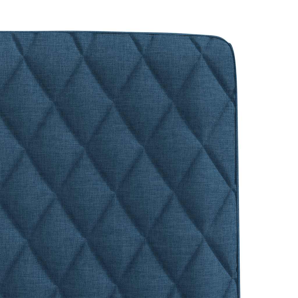 Cadeiras de jantar 2 pcs tecido azul