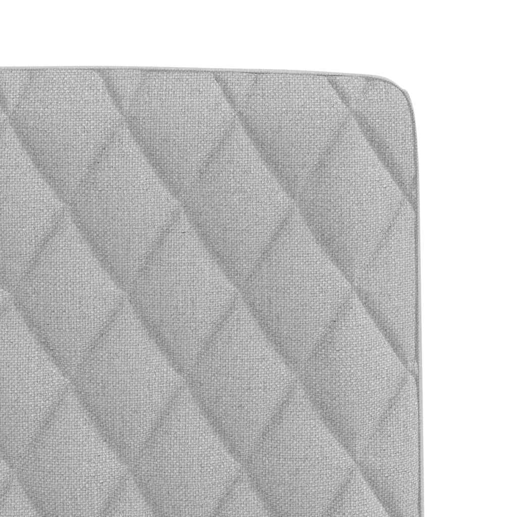 Cadeiras de jantar 2 pcs tecido cinza nuvem