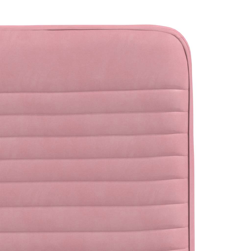 Cadeiras de jantar 2 pcs veludo rosa