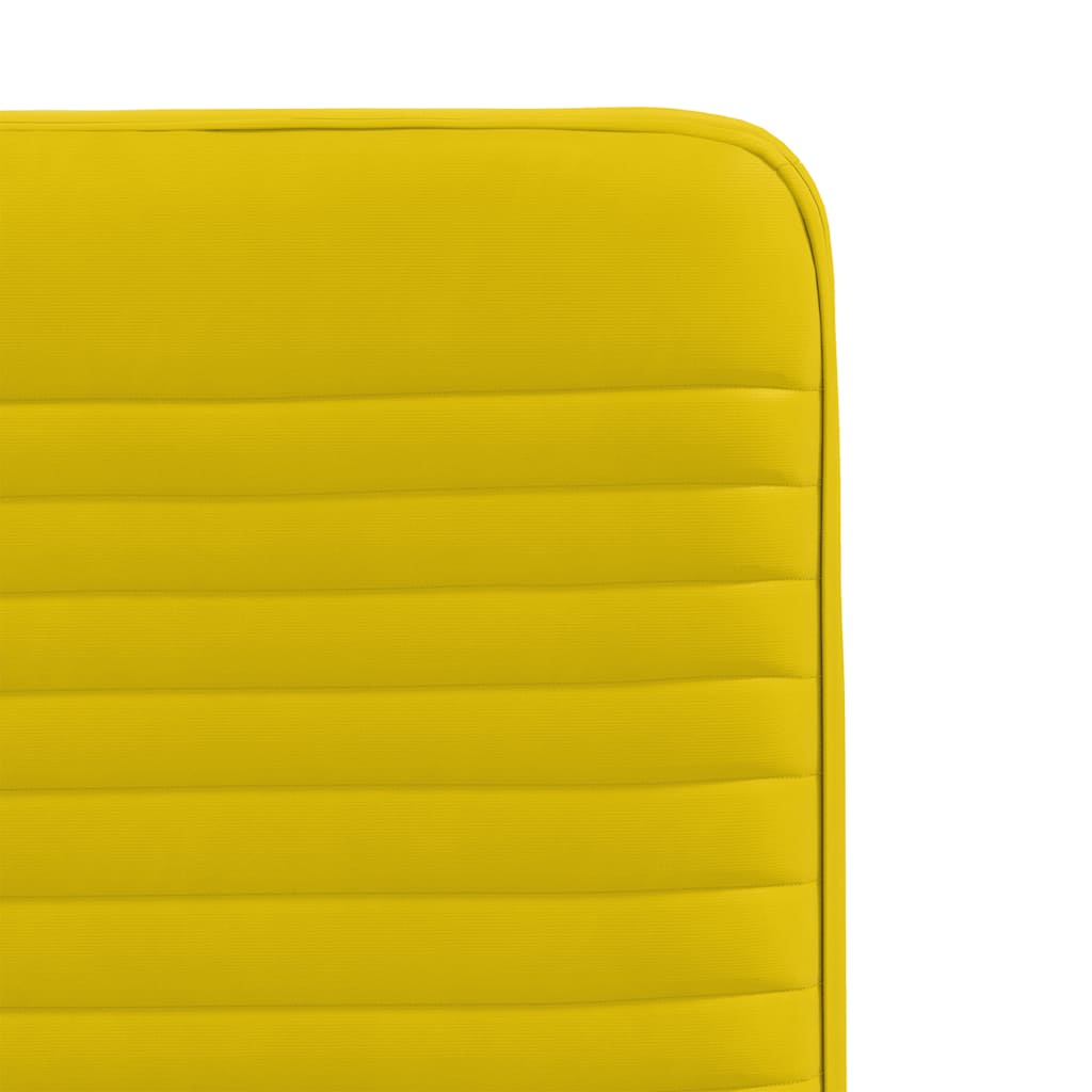 Cadeiras de jantar 2 pcs veludo amarelo